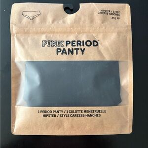 Victoria’s Secret/PINK Period Panty-hipster black XS- NWT Brand New-Never Opened